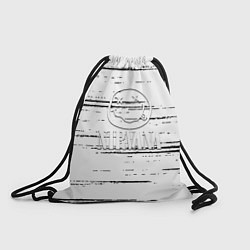 Рюкзак-мешок Nirvana штрихи чёрные, цвет: 3D-принт
