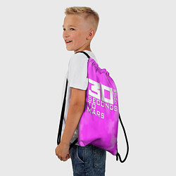 Рюкзак-мешок 30 seconds to mars pink, цвет: 3D-принт — фото 2