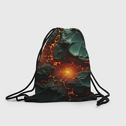 Рюкзак-мешок Объемная текстура и лава, цвет: 3D-принт