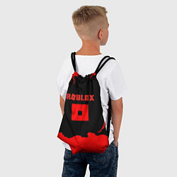 Рюкзак-мешок Roblox краски красные, цвет: 3D-принт — фото 2