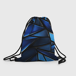 Рюкзак-мешок Синие объемные геометрические объекты, цвет: 3D-принт