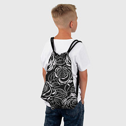 Рюкзак-мешок Цветочные паттерны, цвет: 3D-принт — фото 2