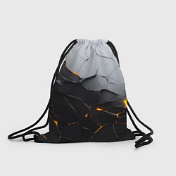 Рюкзак-мешок Неоновые трещины, цвет: 3D-принт