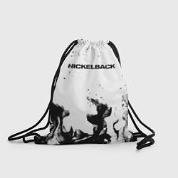 Рюкзак-мешок Nickelback серый дым рок, цвет: 3D-принт