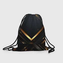 Рюкзак-мешок Gold luxury black abstract, цвет: 3D-принт