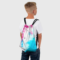 Рюкзак-мешок Palworld neon gradient style вертикально, цвет: 3D-принт — фото 2