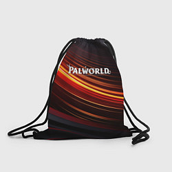 Рюкзак-мешок Palworld logo black orange, цвет: 3D-принт