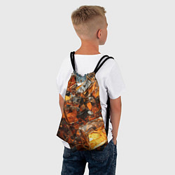 Рюкзак-мешок Янтарный взрыв, цвет: 3D-принт — фото 2