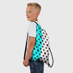 Рюкзак-мешок Roblox pattern logo mobile, цвет: 3D-принт — фото 2