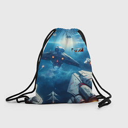 Рюкзак-мешок Mass Effect - space neon, цвет: 3D-принт