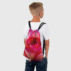 Рюкзак-мешок Розовая роза - woman, цвет: 3D-принт — фото 2
