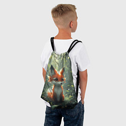 Рюкзак-мешок Лисёнок в солнечных лучах, цвет: 3D-принт — фото 2