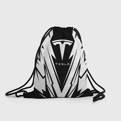 Рюкзак-мешок Tesla - black and white, цвет: 3D-принт