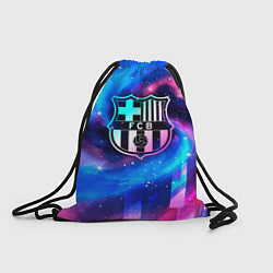 Рюкзак-мешок Barcelona неоновый космос, цвет: 3D-принт
