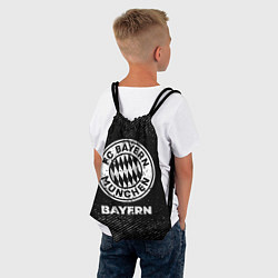 Рюкзак-мешок Bayern с потертостями на темном фоне, цвет: 3D-принт — фото 2