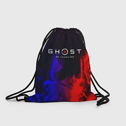 Рюкзак-мешок Ghost of Tsushima неоновый огонь, цвет: 3D-принт