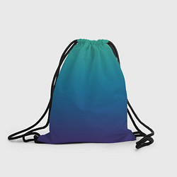 Рюкзак-мешок Градиент зелёно-фиолетовый, цвет: 3D-принт