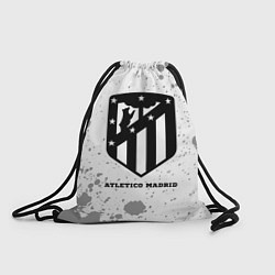 Рюкзак-мешок Atletico Madrid sport на светлом фоне, цвет: 3D-принт