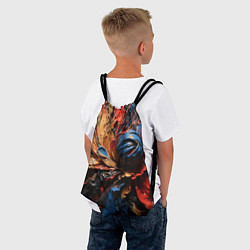 Рюкзак-мешок Красные красочные брызги, цвет: 3D-принт — фото 2