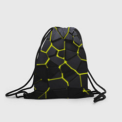 Рюкзак-мешок Желтые плиты киберпанк, цвет: 3D-принт