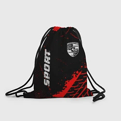 Рюкзак-мешок Porsche red sport tires, цвет: 3D-принт