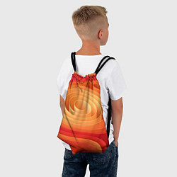 Рюкзак-мешок Оранжевые объемные круги, цвет: 3D-принт — фото 2