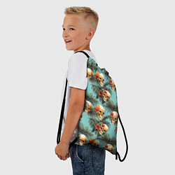 Рюкзак-мешок Черепа и море, цвет: 3D-принт — фото 2