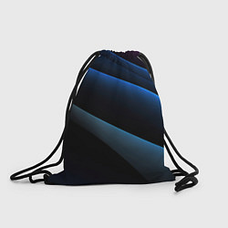 Мешок для обуви Синий стильный абстрактный геометрический стиль на