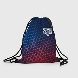 Рюкзак-мешок GTA неоновые соты, цвет: 3D-принт