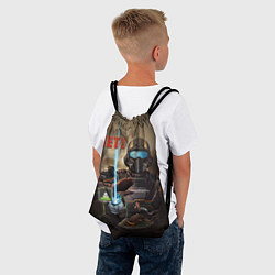 Рюкзак-мешок Helldivers 2 мем - нет, цвет: 3D-принт — фото 2