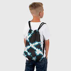 Рюкзак-мешок Тёмно синий тай дай, цвет: 3D-принт — фото 2