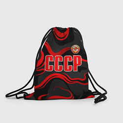 Рюкзак-мешок СССР - red stripes, цвет: 3D-принт