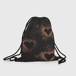 Рюкзак-мешок Ретро сердца, цвет: 3D-принт