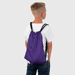 Рюкзак-мешок Полосатый яркий фиолетовый, цвет: 3D-принт — фото 2