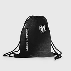 Рюкзак-мешок Leeds United sport на темном фоне вертикально, цвет: 3D-принт