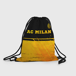 Рюкзак-мешок AC Milan - gold gradient посередине, цвет: 3D-принт