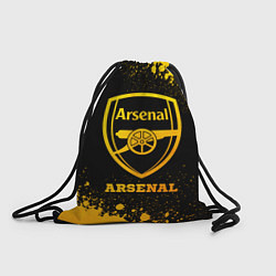 Рюкзак-мешок Arsenal - gold gradient, цвет: 3D-принт