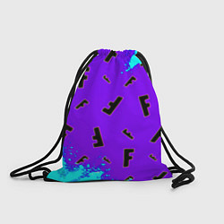 Рюкзак-мешок Fortnite neon steel colors epic, цвет: 3D-принт