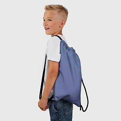 Рюкзак-мешок Шестигранники индиго, цвет: 3D-принт — фото 2