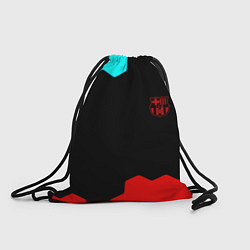Рюкзак-мешок Barcelona спортивный кибер стиль, цвет: 3D-принт