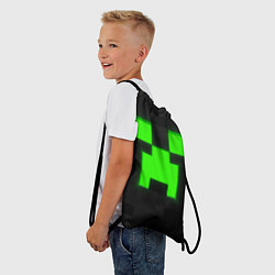 Рюкзак-мешок Скин майнкрафт крипер, цвет: 3D-принт — фото 2