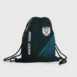 Рюкзак-мешок West Ham glitch blue, цвет: 3D-принт