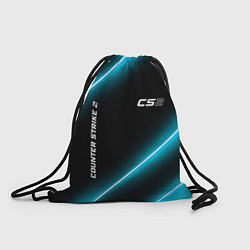 Рюкзак-мешок Counter Strike 2 неоновые лампы, цвет: 3D-принт
