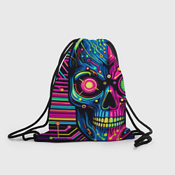 Рюкзак-мешок Pop art skull - ai art, цвет: 3D-принт