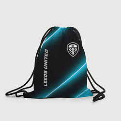 Рюкзак-мешок Leeds United неоновые лампы, цвет: 3D-принт