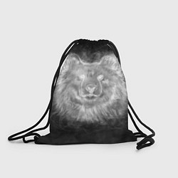 Рюкзак-мешок Голова медведя из дыма, цвет: 3D-принт