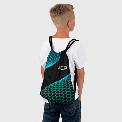 Рюкзак-мешок Chevrolet electro hexagon, цвет: 3D-принт — фото 2