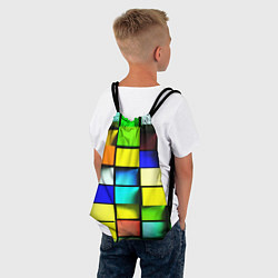 Рюкзак-мешок Оптические кубы, цвет: 3D-принт — фото 2