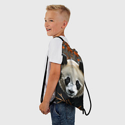 Рюкзак-мешок Большой панда, цвет: 3D-принт — фото 2