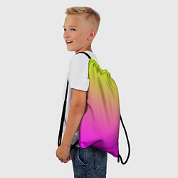 Рюкзак-мешок Градиент яркий, цвет: 3D-принт — фото 2
